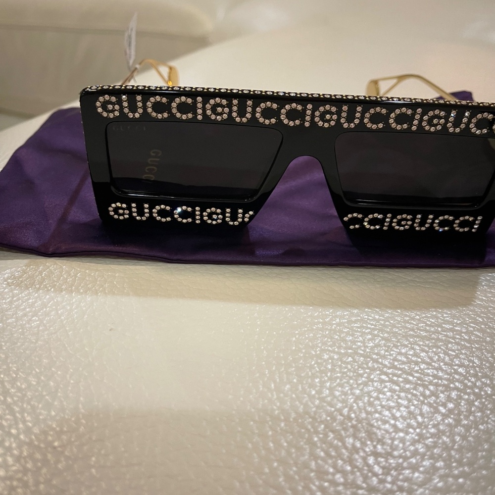 Brand new never worn Gucci sunglasses with rhinestones galore! - Picture 8 of 8